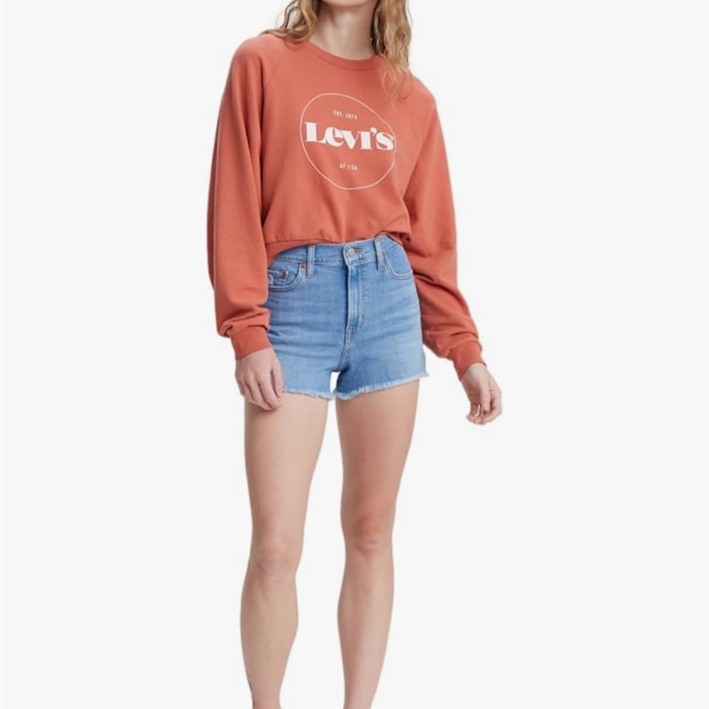 Levi's Hypersoft High Rise Shorts (light wash only)
